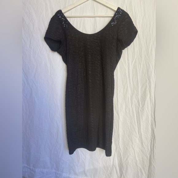 Free People Beaded Body Con Low Back Dress Small - Picture 2 of 14